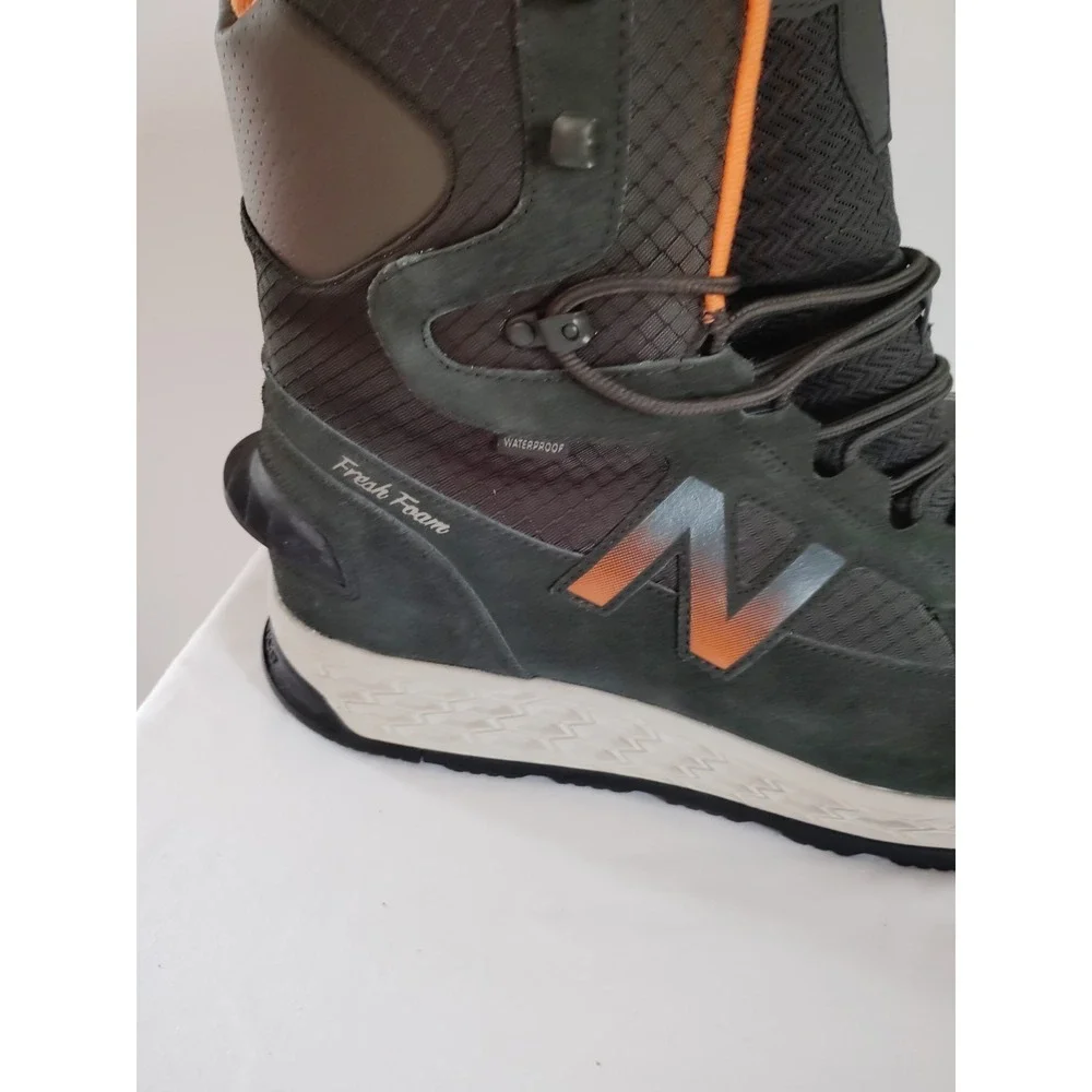 NWOT New Balance BM1000GR Winter Waterproof Hiking Boots Olive Orange Men 16
